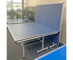 Double Happiness Indoor Premium 190 Table Tennis Ping Pong Table Top with Free Accessories Package - Blue