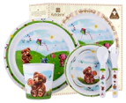 Ashdene 5-Piece Kids' Honey Pot Bear Dinner Set - Multi