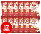 12 x Smiths Thinly Cut Potato Chips Sweet Chilli & Sour Cream 175g