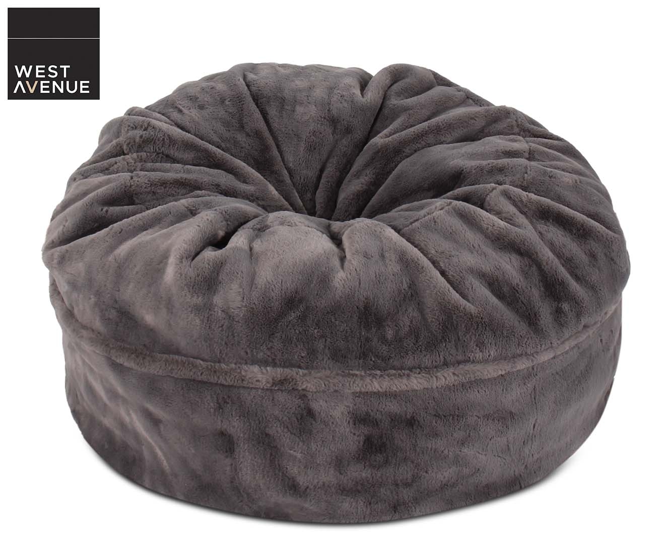 pier one fuzzy bean bag