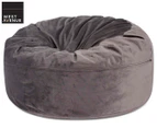 West Avenue Velvet Bean Bag - Grey