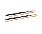 2 x 48" 2-Piece Short Cue for Pool Billiards Snooker - Wood Core