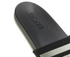Adidas Men's Adilette Comfort Slides - Core Black/White/Gold