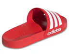 Adidas Men's Adilette Shower Slides - Vivid Red/White