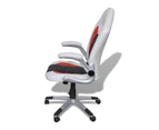 Office Artificial Leather Chair Modern Design White