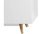 High Gloss TV Cabinet White 120x40x46 cm MDF STORAGE