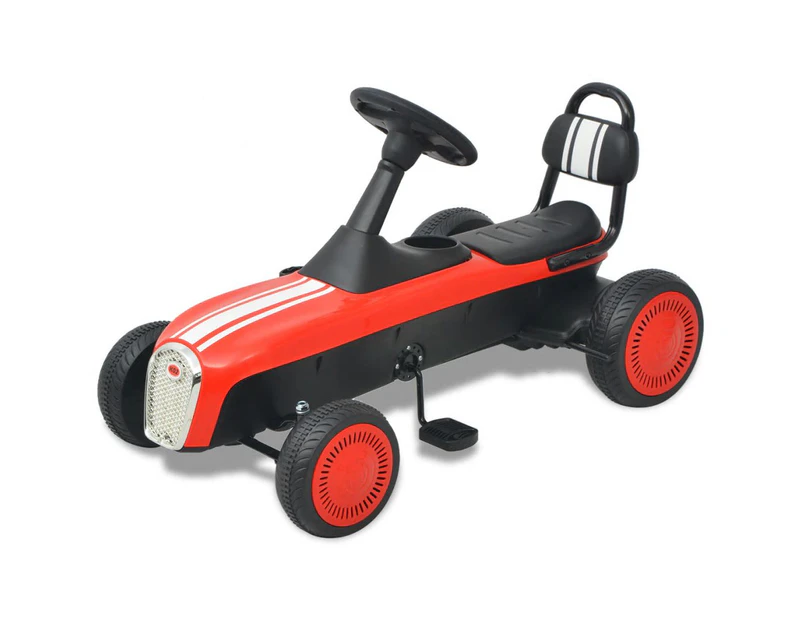 Kids Pedal Go Kart Red Children Ride On Toy Racing Car Bike Buggy