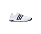 adidas Tour360 Infinity Recycled Polyester Golf Shoes - FTWR White/Coll. Navy -  Mens Leather, Synthetic