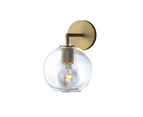 Amonson Lighting Globe Shade Single Wall Light with Texture Lamp Holder
