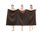 Justlinen-luxe Cotton Bath Sheet Set 2-Pack - Chocolate Brown