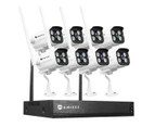 1080P Security Camera CCTV Set Wireless Full HD Surveillance System with 8 Channel WiFi NVR