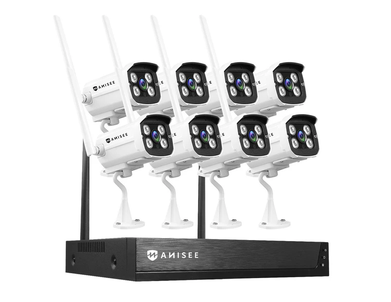 1080P Security Camera CCTV Set Wireless Full HD Surveillance System with 8 Channel WiFi NVR