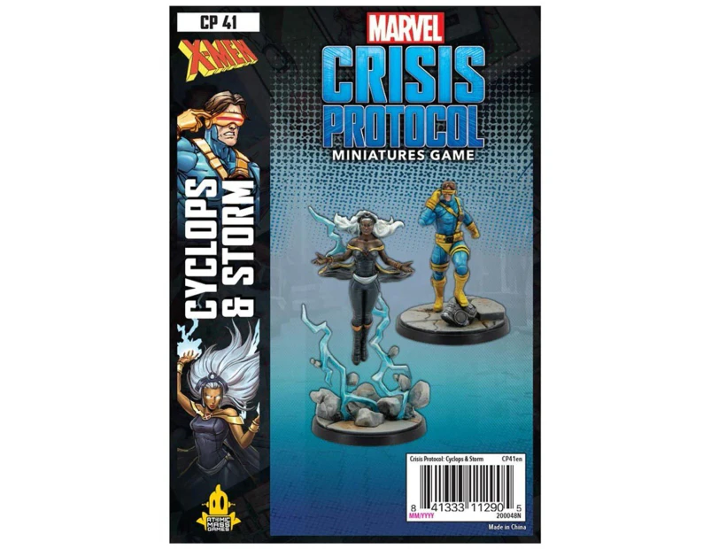 Marvel Crisis Protocol Cyclops and Storm Character Pack Miniatures Board Game