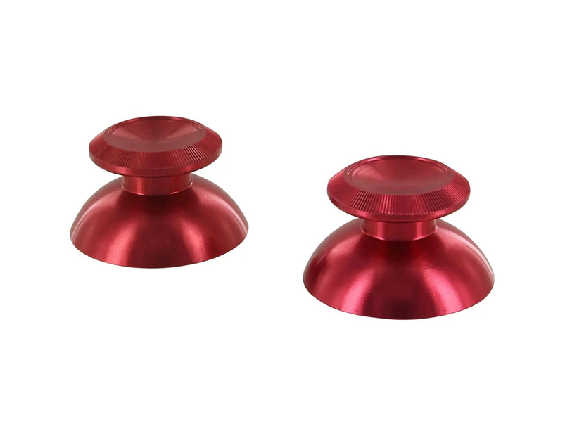 ZedLabz Red Alloy Metal Thumb Stick Replacements x2 for PS4 Controllers