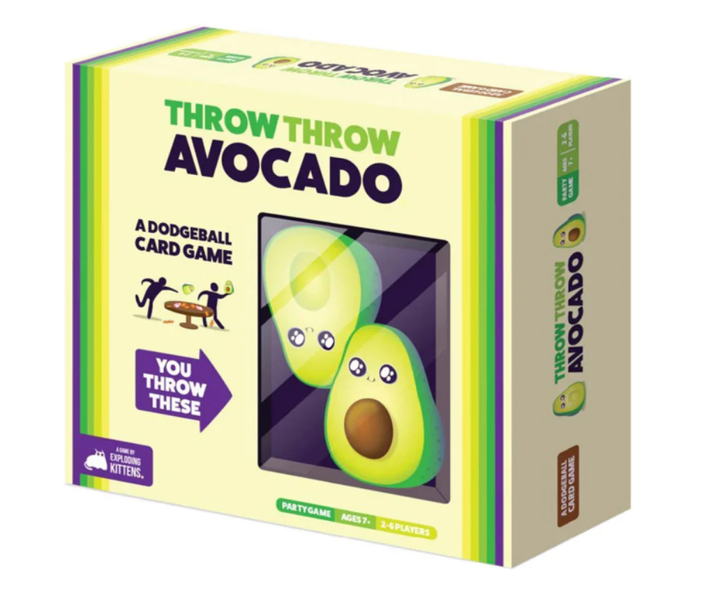 Exploding Kittens Throw Throw Avocado Dodgeball Party Card Game Kids/Children 7+