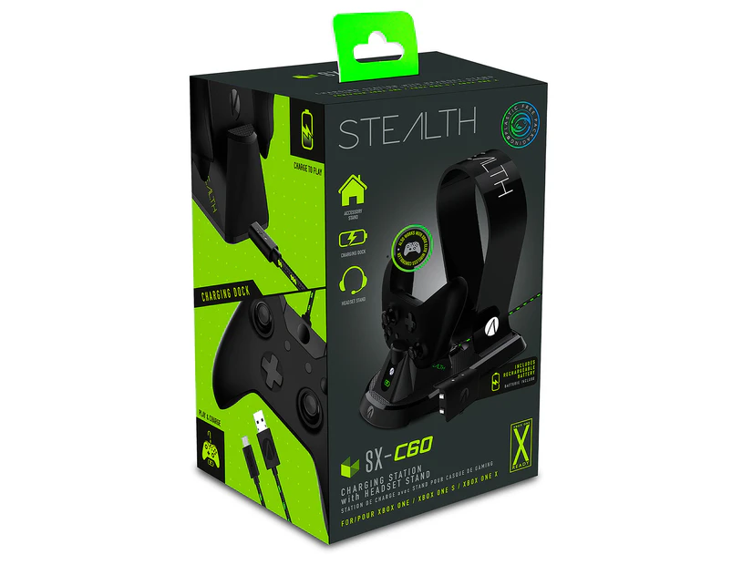 STEALTH SX-C60 Black Charging Station with Headset Stand for Xbox One