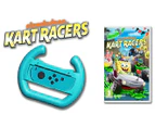 Nintendo Switch Nickelodeon Kart Racers Game Code & Wheel Accessory Bundle