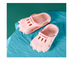 Dadawen Toddler Dinosaur Paw Sandals Summer Beach Hole Shoes for Girls and Boys-Pink