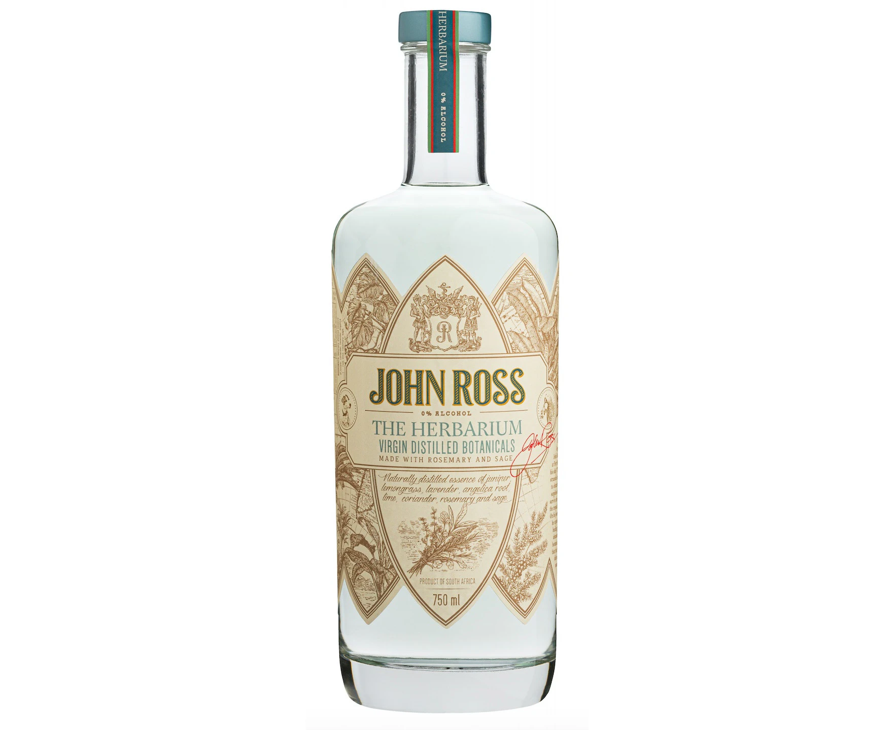 John Ross The Herbarium Non Alcoholic Gin  750ml