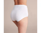 Target 2 Pack Matte and Shine Seamfree Full Briefs - White