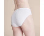 Target Organic Cotton and Lace High Cut Briefs; Style: LHF27842 - White