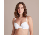 Plunge Wirefree Push Up Bra; Style: TLWFP070 - White