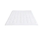 Giantex King Mattress Pad Cover Down Alternative Mattress Protector Cover w/ Cotton Jacquard Fabric Top Quilted Fitted Topper for Dorm Home Hotel
