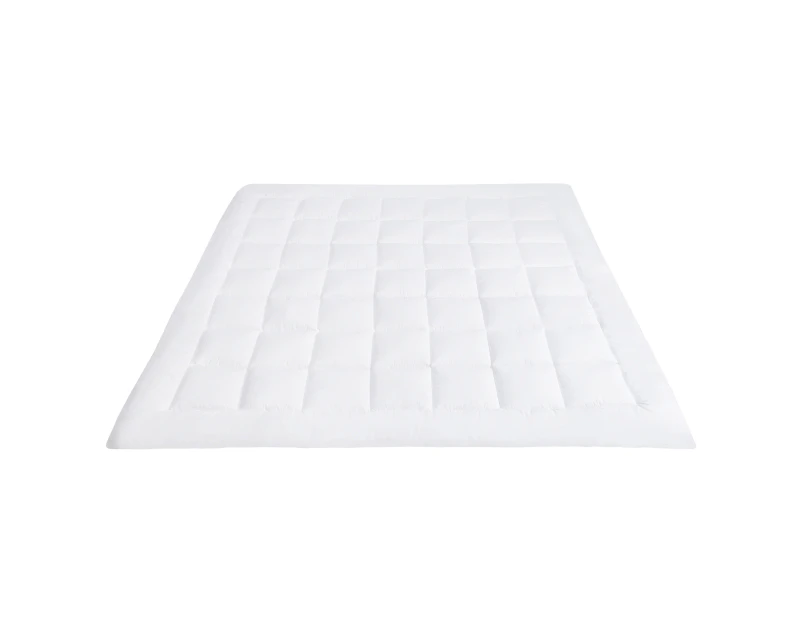 Giantex King Mattress Pad Cover Down Alternative Mattress Protector Cover w/ Cotton Jacquard Fabric Top Quilted Fitted Topper for Dorm Home Hotel