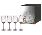Set of 4 Tempa 400mL Esme Wine Glasses - Blush