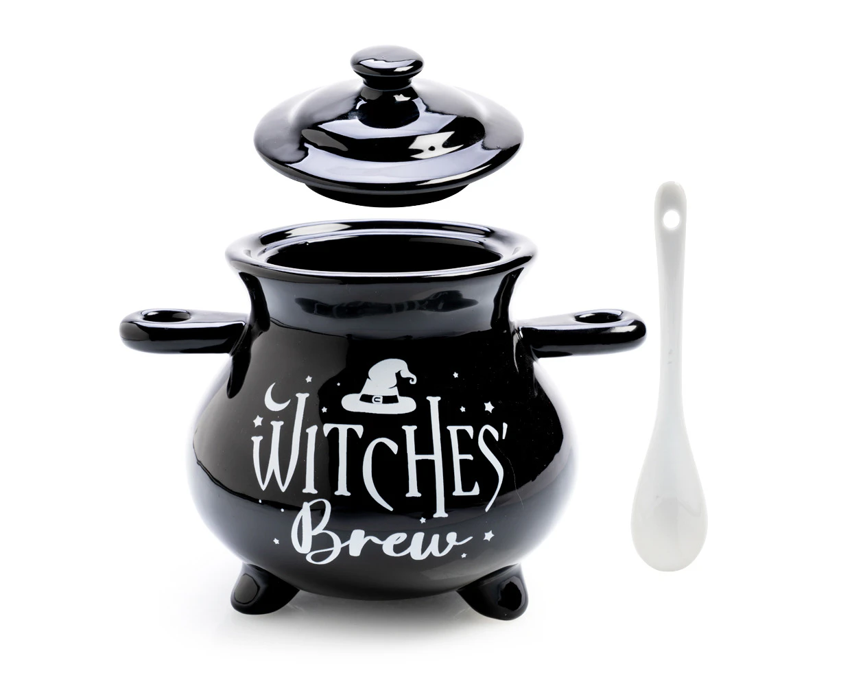 Witches' Brew Cauldron Soup Bowl and Spoon