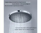 Decaura Luxury Rain Shower Head Rose 10" Overhead Shower Adjustable 260mm Panel