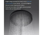 Decaura Matt Black Rain Shower Head Rose Luxury 10" Overhead Shower Adjustable 260mm Panel