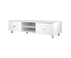 Artiss TV Cabinet Entertainment Unit Stand High Gloss 160CM Lowline White