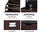 Artiss Shoe Cabinet Bench Shoes Storage 15 Pairs - Wooden
