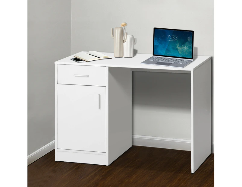 Artiss Computer Desk Drawer Cabinet White 100CM