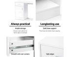 Artiss Computer Desk Drawer Cabinet White 100CM