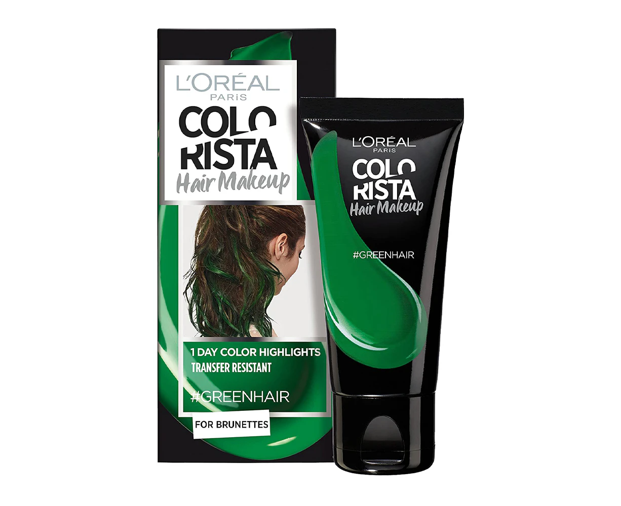 L'oreal Paris L'oreal Colorista Hair Makeup 1 Day Colour Highlights 30ml #green Hair