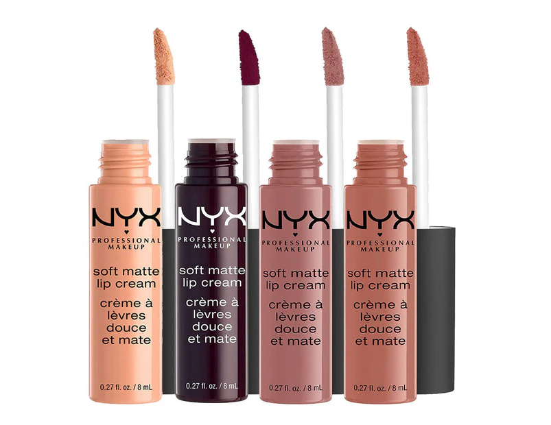 Nyx Professional Nyx Soft Matte Lip Cream 4 Pack