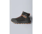 Animal Mens Snow Boots Comfortable Fit Waterproof Hiking Shoes Vibram Footwear - Black