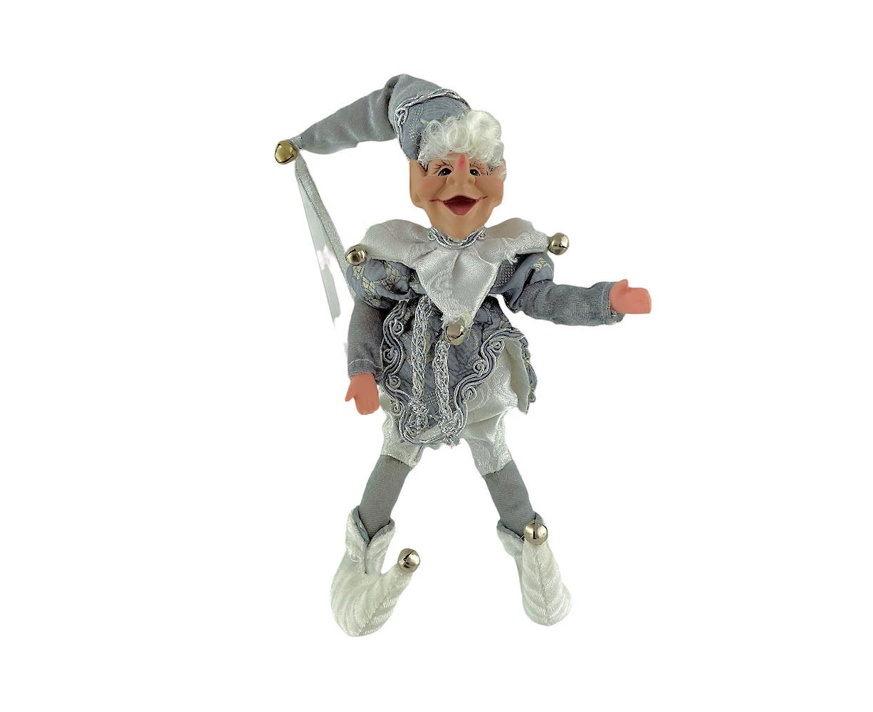 Christmas Theatre Elf Silver 30cm