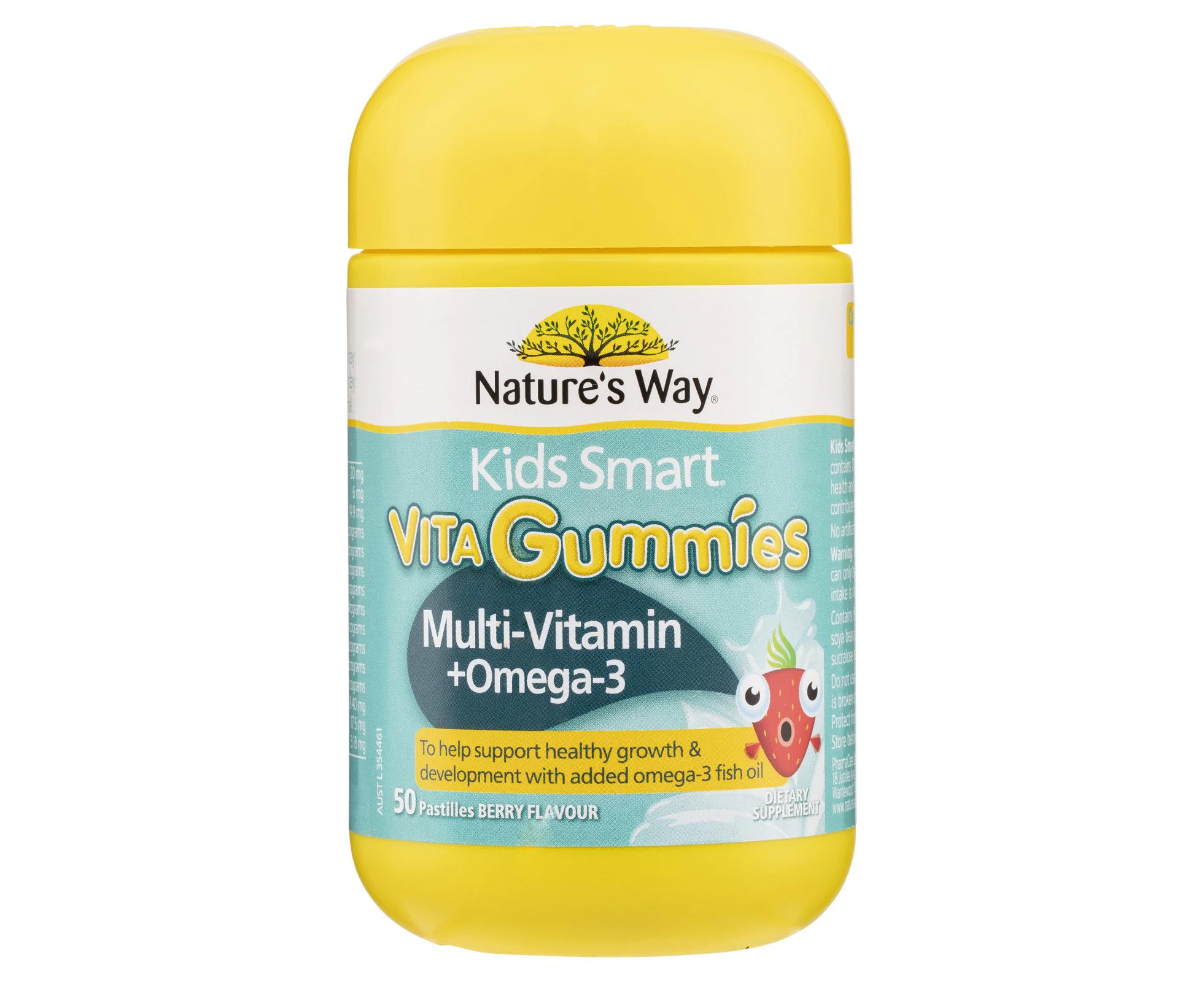 Nature's Way Kids Smart Vita Gummies Multi Vitamin Plus Omega 3 50 Gummies