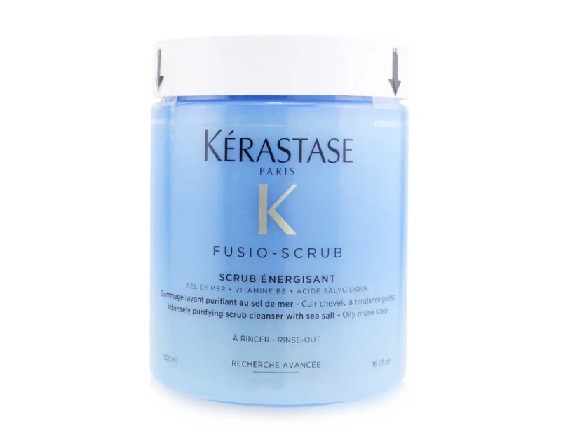 Kerastase FusioScrub Scrub Energisant Intensely Purifying Scrub Cleanser with Sea Salt (Oily Prone Scalp) 500ml/16.9oz