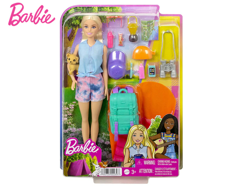 Barbie It Takes Two Camping Malibu w/ Puppy Doll Set
