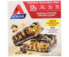 Atkins, Chocolate Chip Granola Bar, 5 Bars, 1.69 oz (48 g) Each