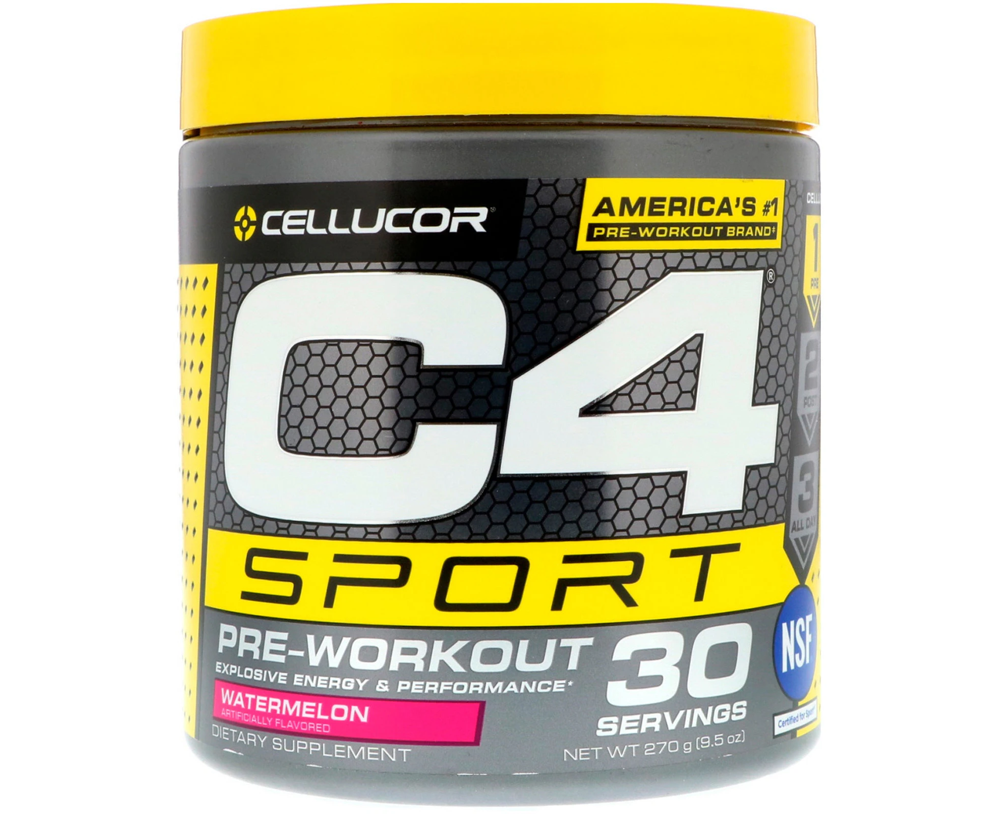 Cellucor, C4 Sport, Pre-Workout, Watermelon, 9.5 oz (270 g)