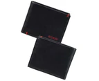 Guess Julian Double Billfold Mens Leather Wallet Credit Cards Holder Black/Red