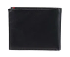 Guess Julian Double Billfold Mens Leather Wallet Credit Cards Holder Black/Red