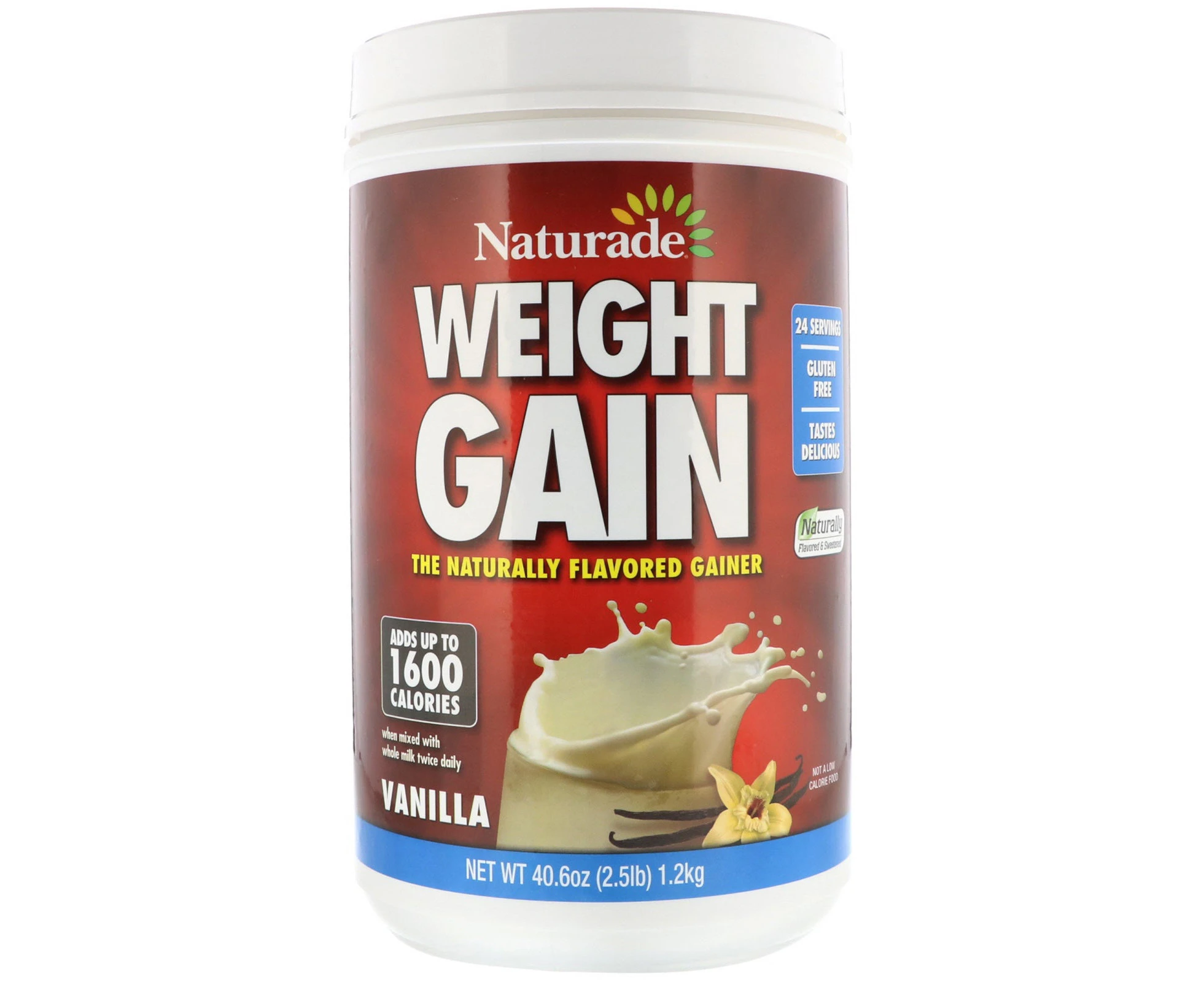 Naturade, Weight Gain, Vanilla, 2.5 lbs (40.6 oz)