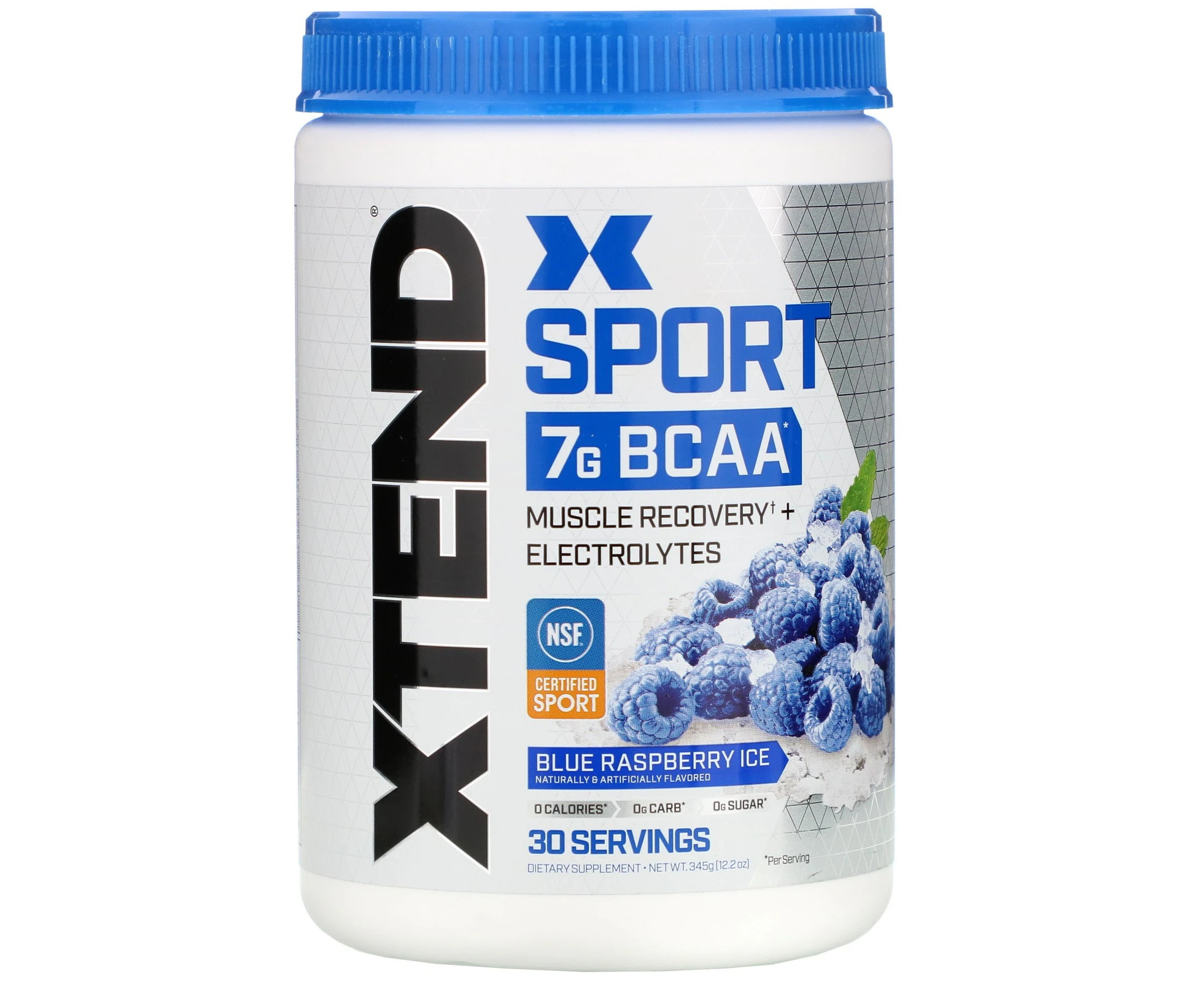 Scivation, Xtend Sport, 7G BCAA, Blue Raspberry Ice, 12.2 oz (345 g)