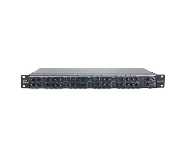 Samson SM10 10-Channel 48cm Rackmount Mixer Musical Audio for Stage/Studio Black